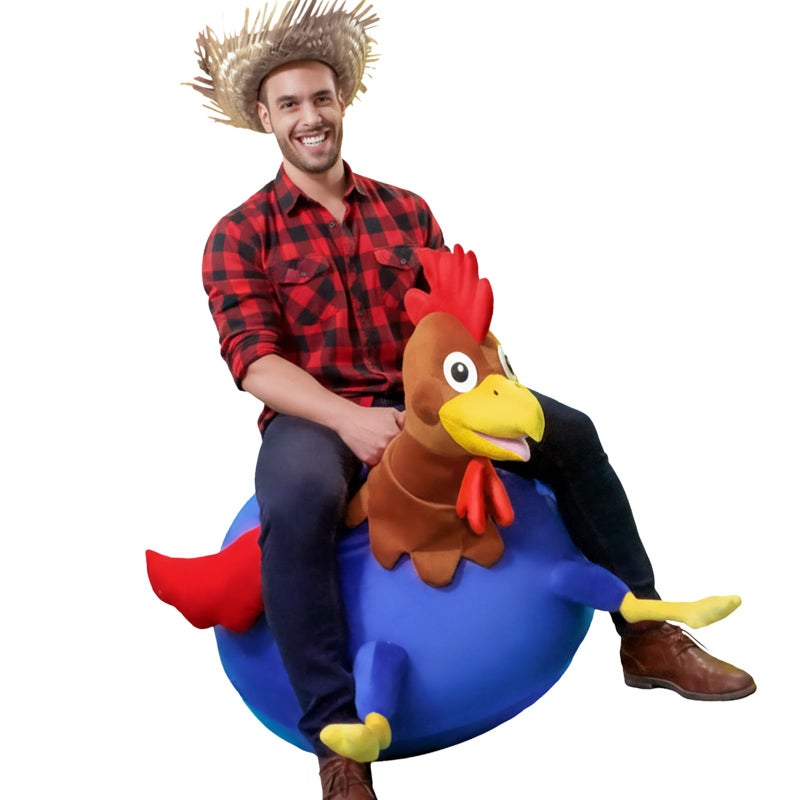 WALIKI Hopper Ball for Adults Ages 13-101 | Hippity Hop | Jumping Hopping Ball (Rooster) - Image 1